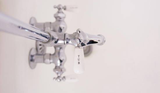 silver faucet plumbing